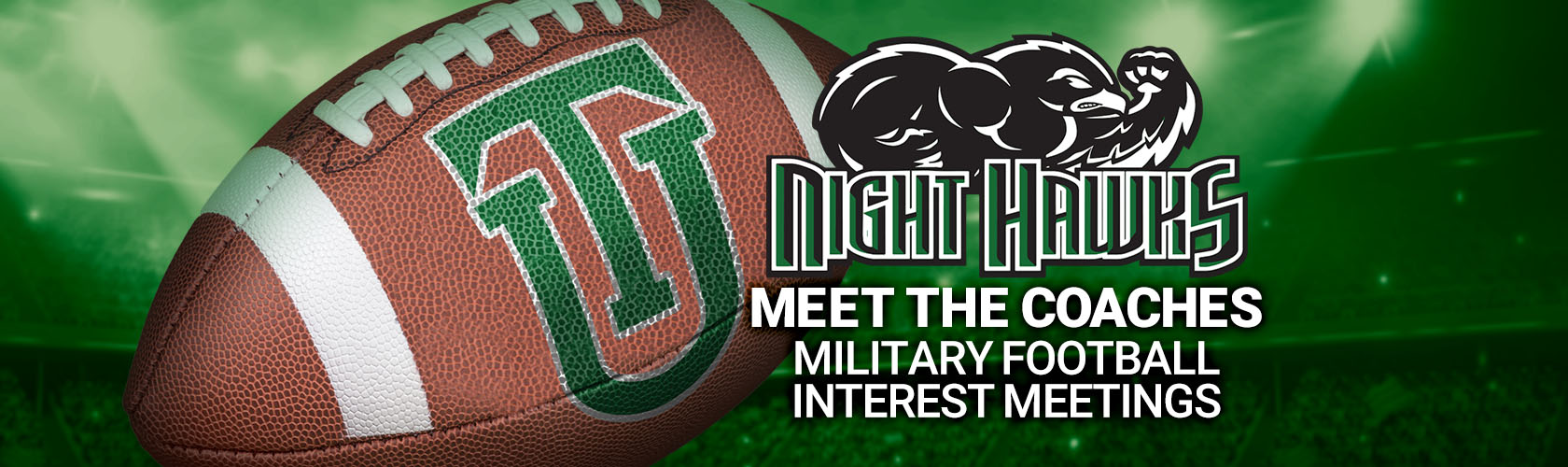 military football meeting with coaches